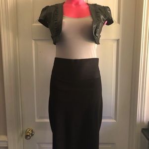 Black Pencil Skirt Max Studio Small